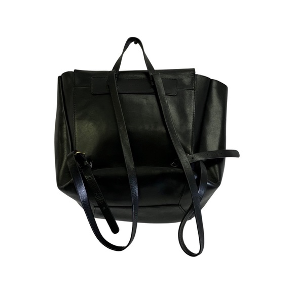 alxiliary black leather backpack bag - Picture 2 of 9